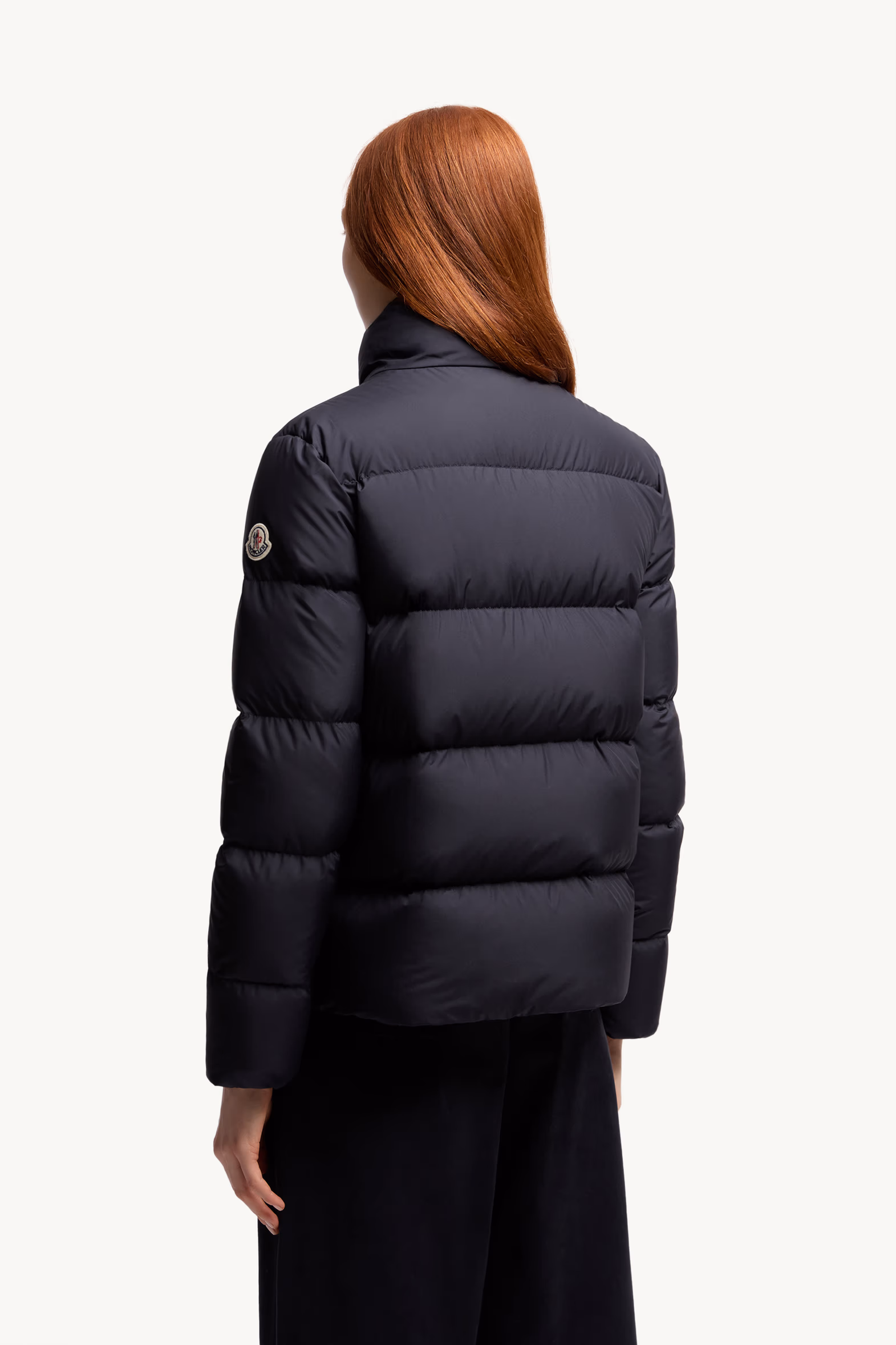 Mauzun Short Down Jacket Women Navy Blue Moncler 5